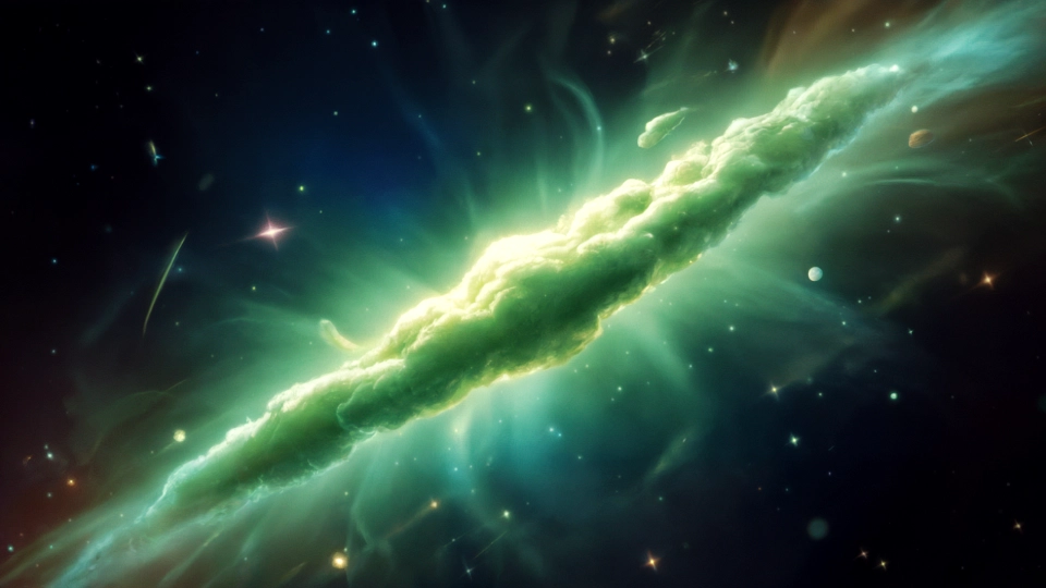 Swirling purple nebula