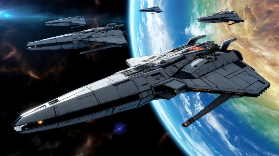 Swirling purple nebula